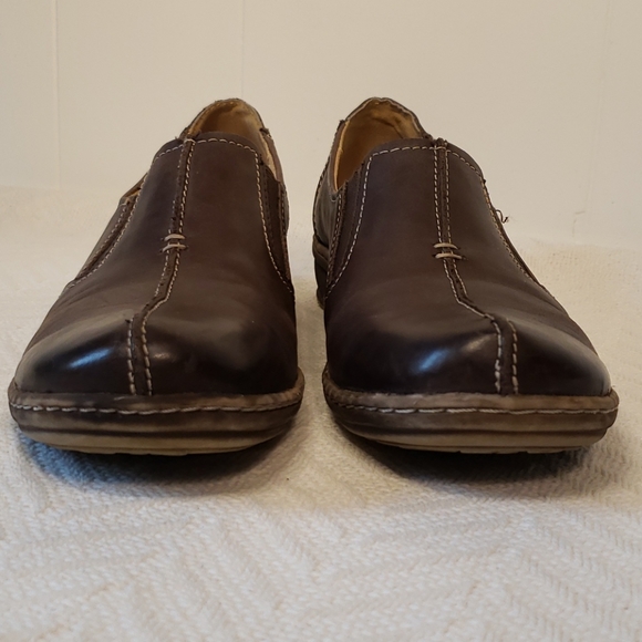 Naturalizer N5 Comfort Brown Leather Malvina Slip On Loafer Grandma shoes Sz 7N - Picture 8 of 10